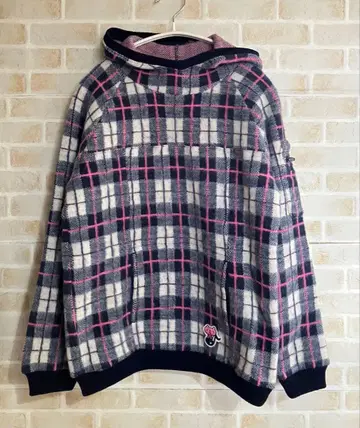 BETTY'S BLUE 후드티 플리스 체크 에이미 9호