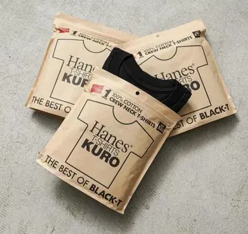 Hanes KURO 크루넥 T셔츠 XXL '1장만'