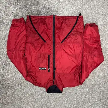 [ 90s ] ALTUS 충전솜 나일론 자켓 블랙 x 빨간색 아웃도어