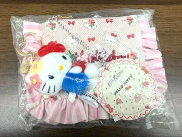 Cath Kidston 프릴 티슈 파우치 & 마스코트 참 세트