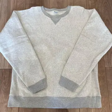 Champion 그레이 리버스 위브 맨투맨