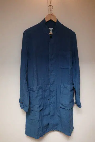 OUTIL 우티 린넨 롱 코트 히요쿠 버튼 프랑스제 2