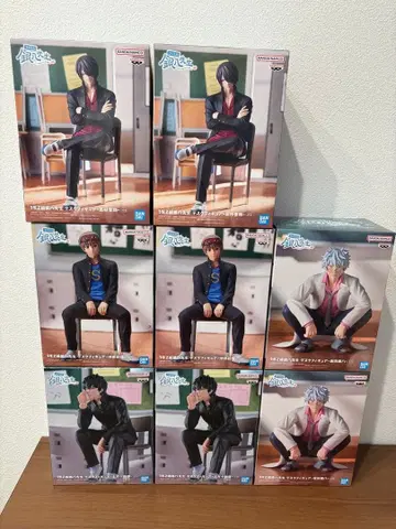 은혼 3년 Z반 긴파치 선생님 데스크 피규어 4종 세트