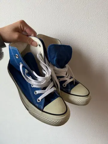CONVERSE ALL STAR 파랑 하이컷 스니커즈