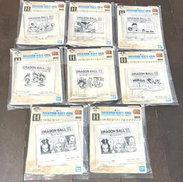 제일복권 드래곤볼 40th H상 스탠드 & 로고 블록 8종