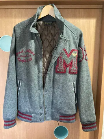 SHAGGY 바시티 자켓 그레이 M 사이즈