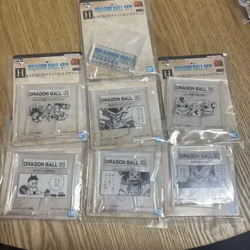 제일복권 드래곤볼 40th 그 두 번째 H상 스탠드&로고 북 7개 세트