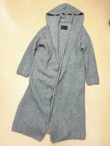 새상품급 spick&span 울 롱 가디건 코트 겉옷 그레이