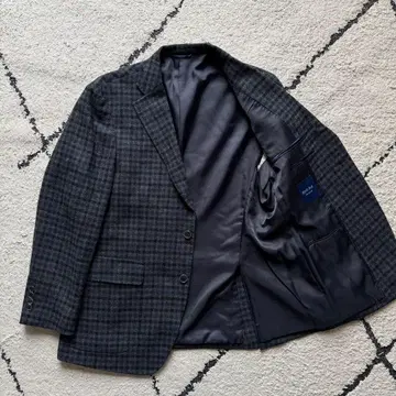 Kent Ave MOON 트위드 테일러드 자켓 체크 M 사이즈