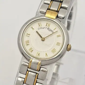 쿠레쥬 화이트 다이얼 쿼츠 여성용 손목시계 4