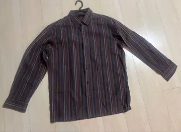 ARMIS 아라미스 빈티지 멀티 컬러 스트라이프 버튼 다운 셔츠 L