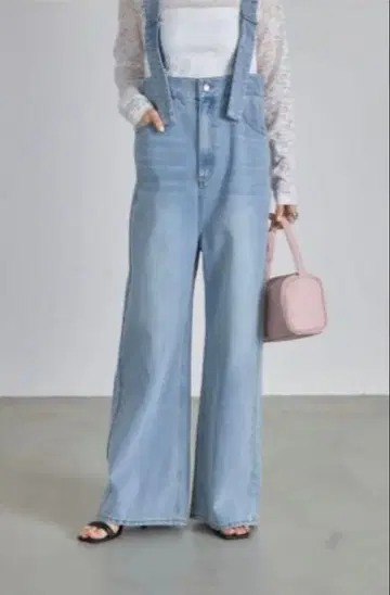 서스펜더 하이웨스트 팬츠