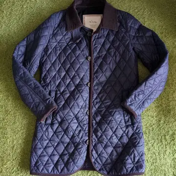 네이비 퀼팅 자켓