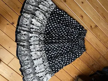 SLOBE IENA 인도 패널 프린트 캉캉 스커트