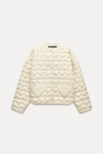 ZARA 퀼팅 자켓 화이트 XS