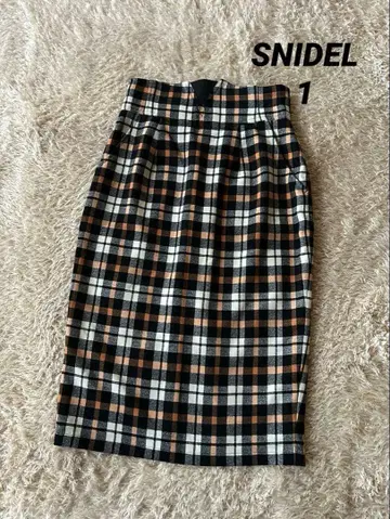 SNIDEL 타이트 스커트 체크 1 M