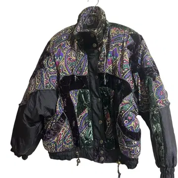 EAST WEST [ M ] 빈티지 퍼프 자켓 페이즐리 무늬