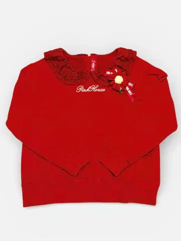 핑크하우스 피코 프릴 카라 부착 트레이닝복