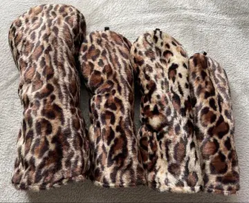 레오파드 무늬 골프 헤드커버 4개 세트