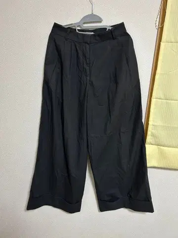 co 와이드 팬츠 블랙 사이즈 2