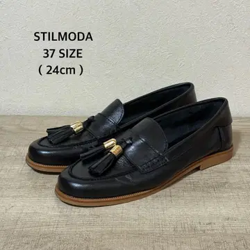 새상품급 STILMODA 태슬 로퍼 24cm 블랙