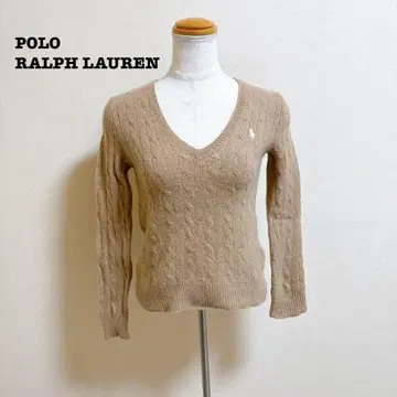 폴로 랄프로렌 울 캐시미어 케이블 니트