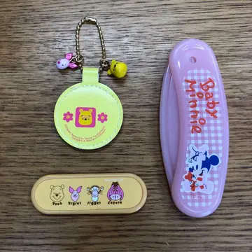 미니 거울 (곰돌이 푸), 빗 (베이비 미니) [3개 세트]