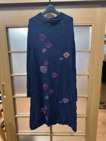 M&kyoko 엠앤쿄코 네이비 원피스 긴팔 사이즈 2