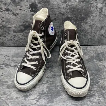 일본제 컨버스 올스타 하이컷 스니커즈 브라운 US7 1/2
