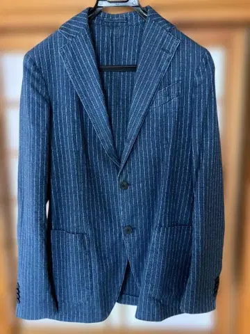 LARDINI 테일러드 자켓 코튼X린넨 44