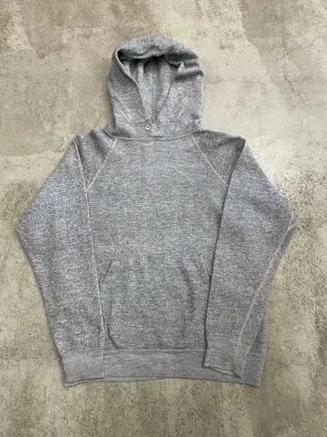 80s경 빈티지 멜란지 그레이 풀오버 후드티