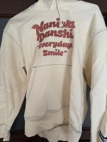 나니와단시 후드 부착 후드티 아이보리