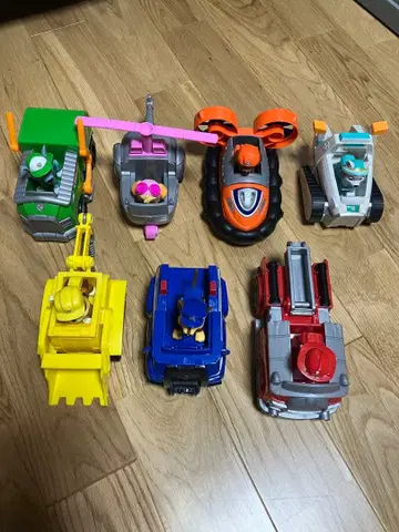 파우 패트롤 차량 세트