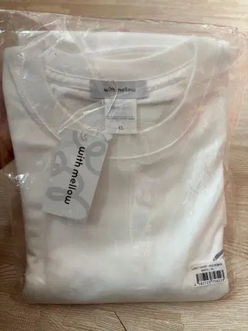 with mellow 화이트 T셔츠 XL 반팔