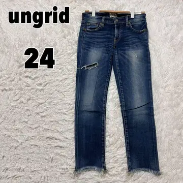 ungrid 언그리드 크러쉬 인디고 프레이드 헤무스트 슬림