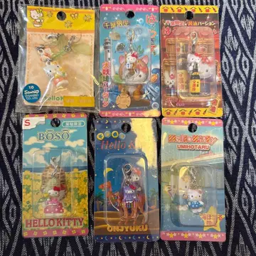 지역 한정 키티 치바 헬로키티 스트랩 6종 세트