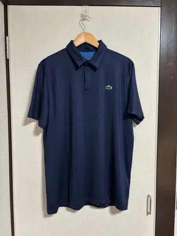 LACOSTE 네이비 피케 셔츠 L