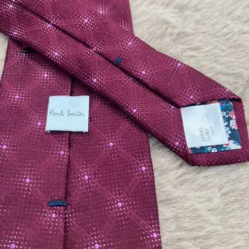 [새상품급] Paul Smith 버건디 도트 넥타이