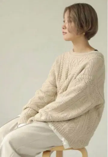 todayful 케이블 니트 스웨터 코튼