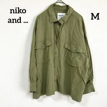 niko and - 밀리터리 셔츠 자켓 카키 빅 실루엣