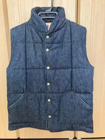 사무라이 진 데님 충전솜 베스트