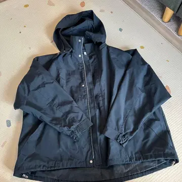 나노 유니버스 블랙 후드 부착 나일론 자켓 후드 입고 벗기 가능