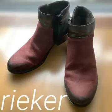 빨검 지퍼 부츠 37 사이즈 rieker