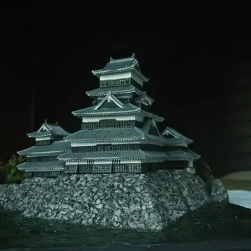 마쓰모토 성 완성품 1/150 스케일 도유샤제