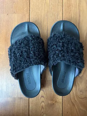 AKAISH I 별주 아치 피터 601 보아 샌들 검은 고양이 L