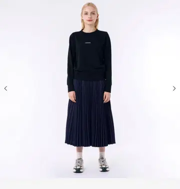 LACOSTE 블랙 맨투맨 트레이닝복