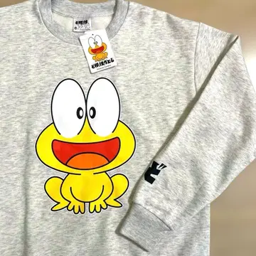 명랑 개구리 뽕키치 맨투맨 트레이닝복 긴팔 속기모 M 오트밀