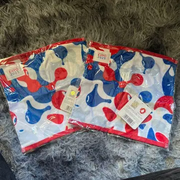 EXPO 2025 물방울 무늬 타월 2장 세트