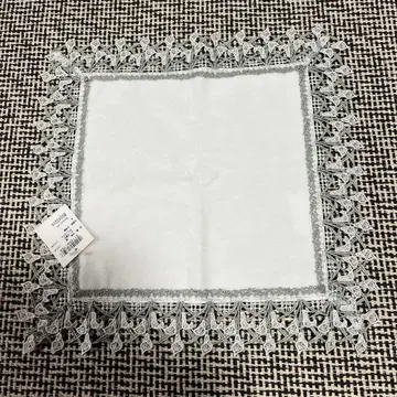 치카자와 레이스 타월 손수건