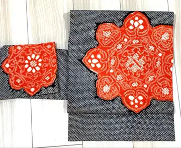 나고야 오비 시보리 후지무스메 키누타야 순수 실크 린스 중고 깨끗함